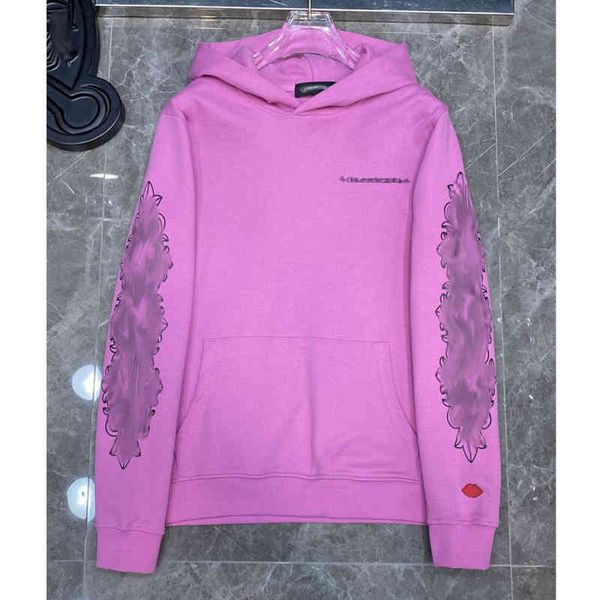 

luxury fashion sweatshirts classic ch zipper men loose pullover hooded designer horseshoe sanskrit hoodie sweater iurn, Black