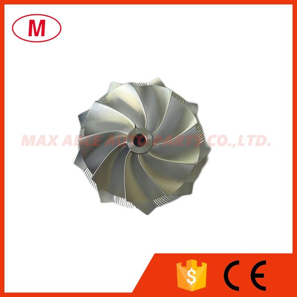 

t04 performance turbocharger turbo billet compressor wheel/aluminum 2618/point milling 49.00/59.00mm 9/0 blades for cartridge/chra/core