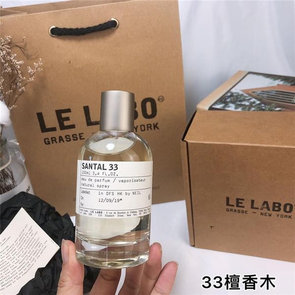 

le labo neutral perfume 100ml santal 33 bergamote 22 rose 31 the noir 29 long brand eau de parfum lasting fragrance ship289n
