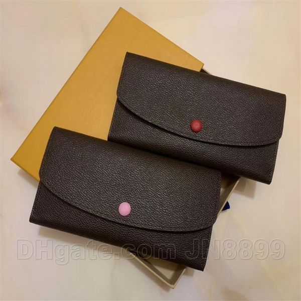 

new womens wallets ladies purses single zipper pocket fashion lady leather wallet credit card holder mens wallets with bo233e, Red;black