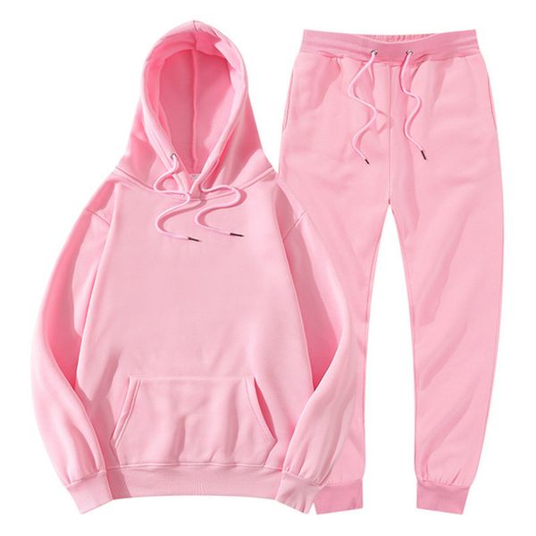 

sweatshirts spring autumn brand 2021 men tracksuits male hoodies and pants long 100% cotton pink thick active designer tracksuit ethnic clot, Black