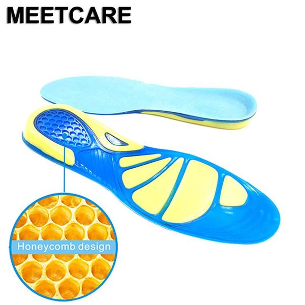 

silicon gel insoles foot care for plantar fasciitis heel spur running sport insoles shock absorption pads arch orthopedic insole216i