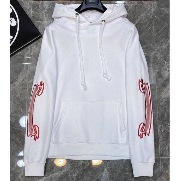 

luxury classic men's sweatshirts ch brand fashion hoodies men woman horseshoe sanskrit cross pullover hooded zipper sweater loose jacke, Black