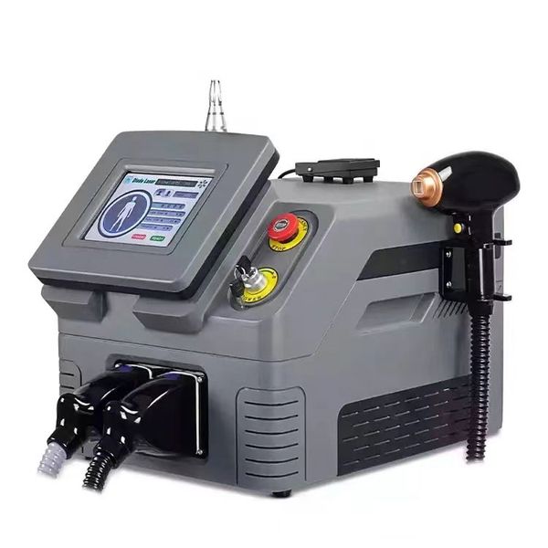 

2022 new product non-invasive picosecond laser nd yag tattoo remove 755 808 1064nm diode laser hair removal machine, Black