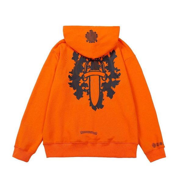 

luxury classic men's jackets fashion sweatshirts brand ch zipper hoodies women men pullover hooded horseshoe sanskrit sweater loose jac, Black;brown