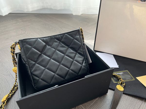 

designers shoulder bag luxurious tote purse famous handbag message bags cluth classic genuine leather crossbody gold chain size 25cm gift bo