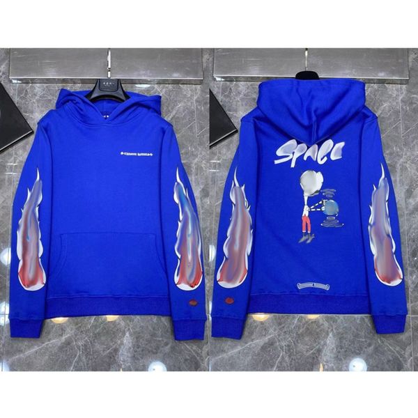 

men's luxury fashion sweatshirts classic brand ch zipper hoodies women men loose pullover hooded horseshoe sanskrit hoodie sweater jack, Black