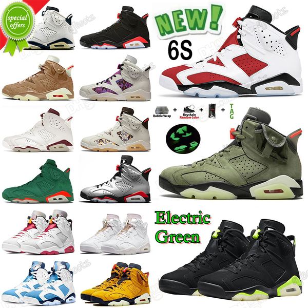 

boots 2022 designer jumpman 6 6s mens high og basketball shoes travis x british khaki carmine gold hoops unc black infrared tinker oregon du