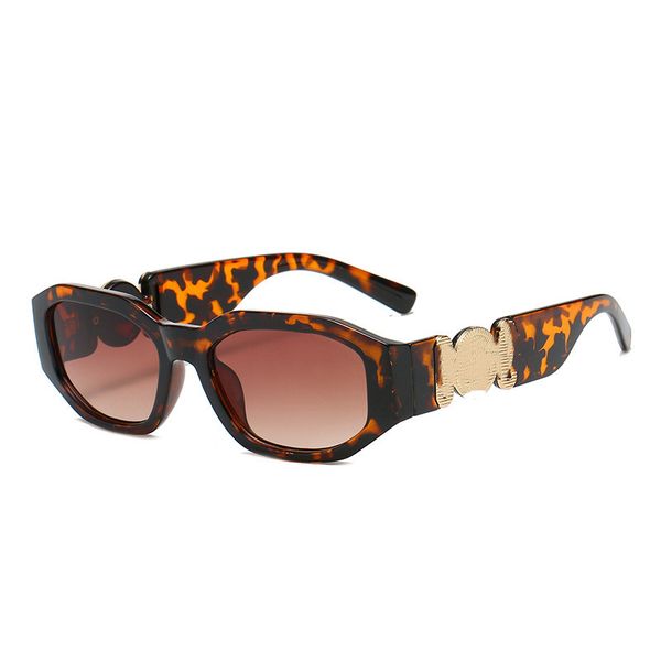 

designer brand men's sunglasses women's new personality fashion sunshade mirror retro small frame design, White;black