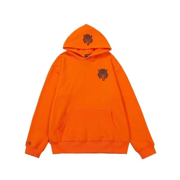 

men's classic luxury jackets fashion sweatshirts ch zipper hoodies women men pullover hooded designer horseshoe sanskrit sweater loose, Black;brown