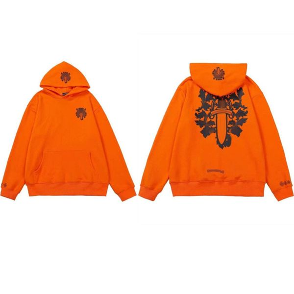 

classic men's luxury jackets fashion sweatshirts brand ch zipper hoodies women men pullover hooded designer horseshoe sweater loose jac, Black;brown