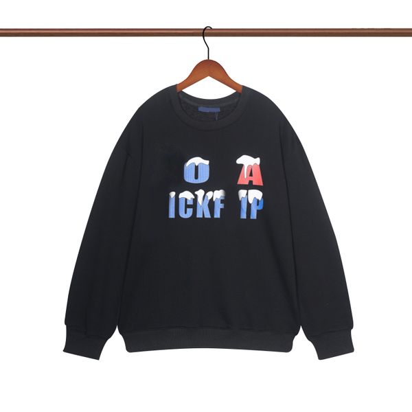 

hoodie spring and autumn casual loose version of the long sleeve broadside embroidery lovers wear hoodie with fashionable sports clothing#21, Black