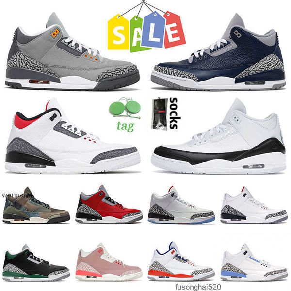 

shoes fragment x jumpman iii basketball shoes for mens women midnight navy cool grey fire red cement rust pink unc knicks rivals patchwork s, Black