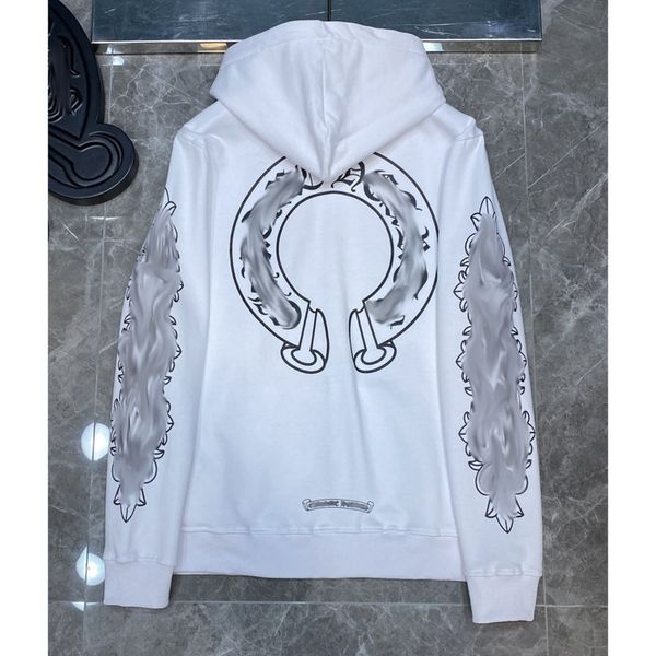 

classic luxury men's jackets fashion sweatshirts ch zipper hoodies women men pullover hooded designer horseshoe sanskrit sweater loose, Black;brown
