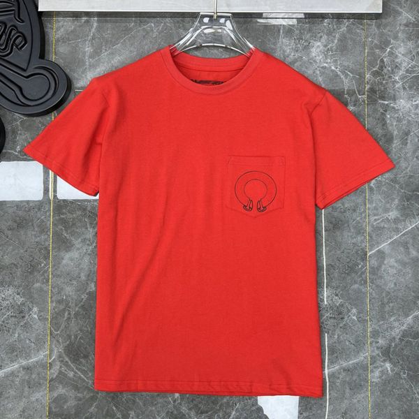 

t-shirt luxury summer mens t shirts fashion ch brand men sanskrit letter horseshoe cross designer tshirts man hip hop sweater classic ni65, White;black