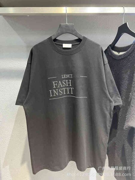 

men's hoodies sweatshirts front print fashion college letter ins couple os men's and women's short sleeve t-shirt, Black