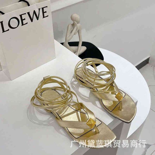 

v home sandals summer cowhide rivet clip toe flip-flop fashion walk show flat sandals strap ymx4 v2bu, Black