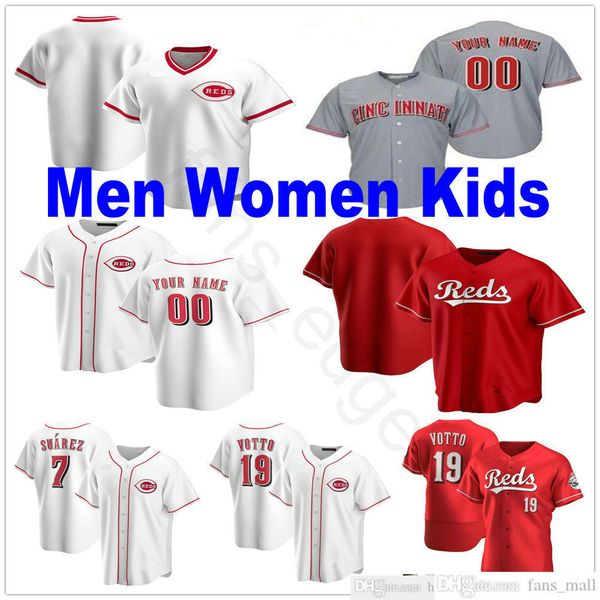 

2021 news custom baseball jerseys stitched 3 freddy galvis 9 moustakas jesse winker trevor bauer tucker barnhart man women kids youth jersey, Blue;black