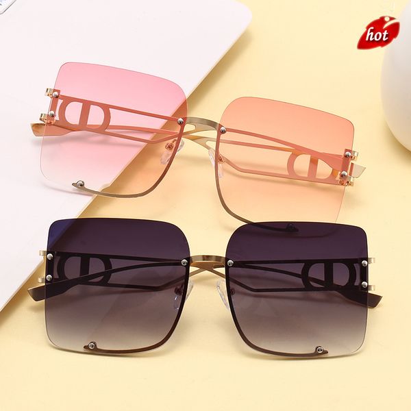 

designer sunglasses men women fashion trendy brand factory online export 2022 new trend women's large frame d family, White;black