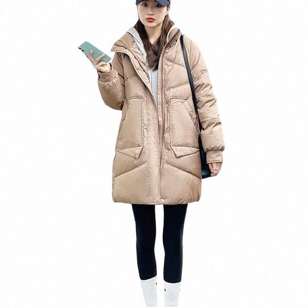 

women's down & parkas women's down & parkas red coat 2021 fashion stand collar warm women jacket winter white duck solid color loo, Black