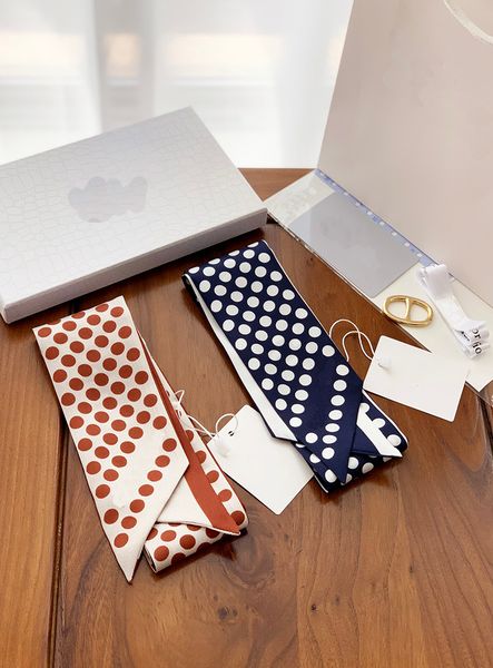 

beautiful and lovely scarves classic mulberry silk letter hair band small silk scarf bag bandage printed high-end ribbon, Blue;gray