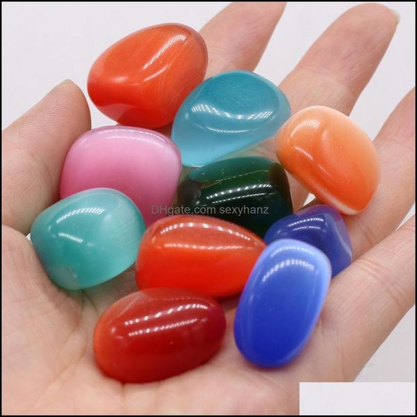 

loose gemstones loose opal chakra healing reiki cats eye tumbled stone irregar polishing quartz yoga meditation energy stone sexyhanz dhob3, Black