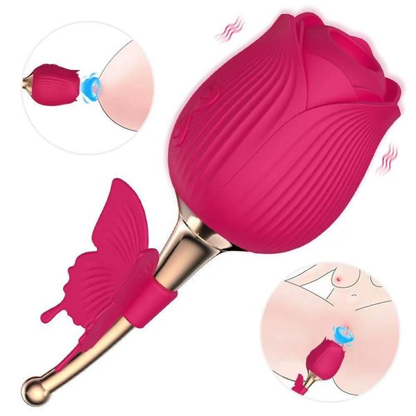 

beauty items rose sucking vibrating eggs full court flower women's silicone masturbator clitoris teasing products