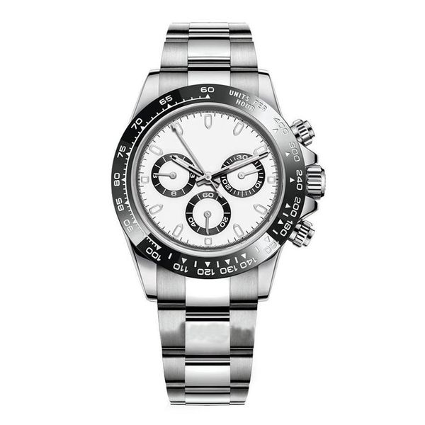

high s men's watch 116500ln automatic mechanical watch ceramic watch frame 316l steel adjustable folding buc209n, Slivery;brown