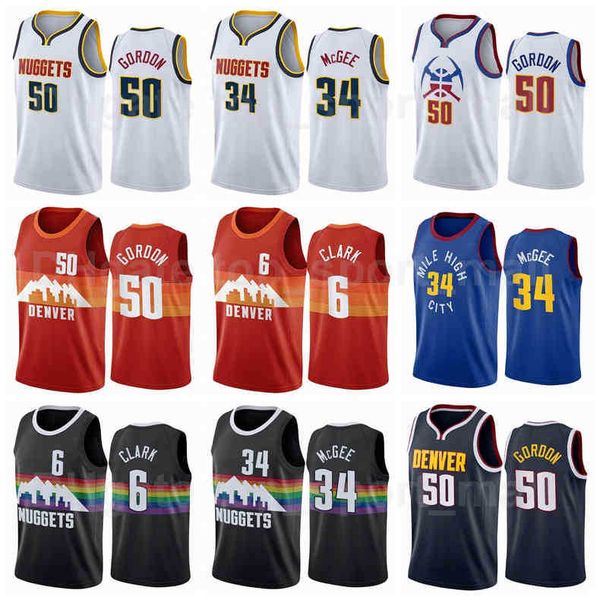 

jersey printed basketball aaron gordon jersey 50 javale mcgee 34 gary clark 6 black white purple red size s to xxxl