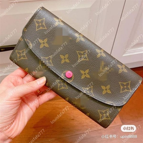 

women original box purses luxury real leather multicolor short wallet card holder holders single classic zipper pocket des300j, Red;black