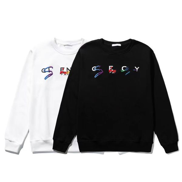 

men's hoodie fashion classic hoodie minimalist embroidery print luxury generous black white pink tricolor 100% cotton wrinkle resistant