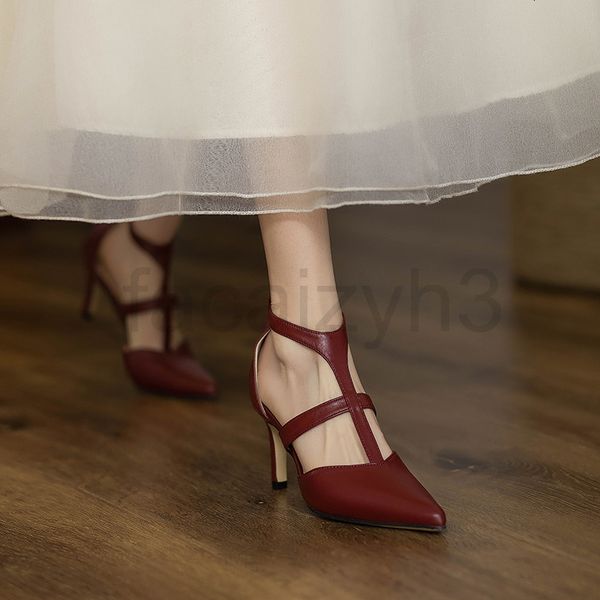 

sandals designer spring and summer pointed thin roman sandals female french hollow versatile stiletto heels, Black