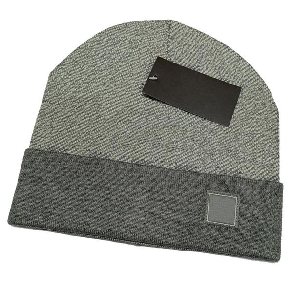 

fashion designer men winter beanie knitted cotton warm hat classical sports skull caps ladies casual outdoor stripe184q, Blue;gray
