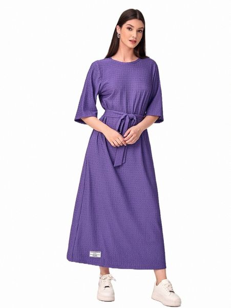 

casual dresses patched detail belted dress 2022 new d3l0#, Black;gray
