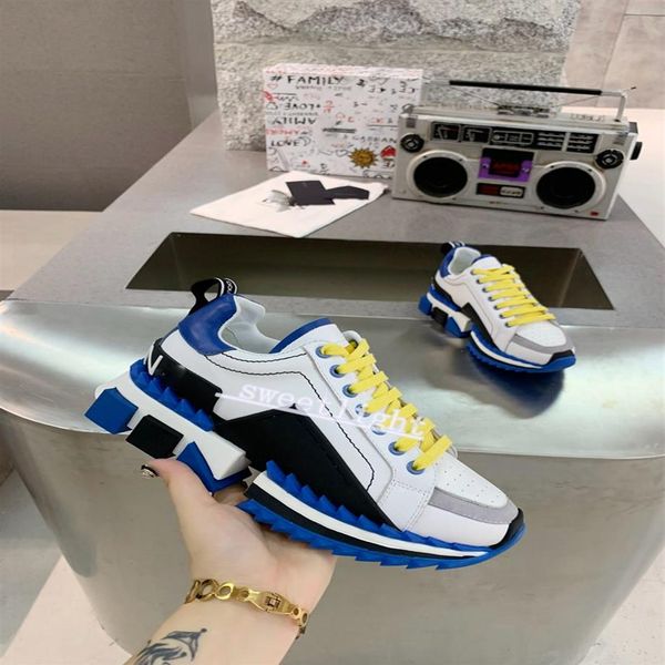 

2021 multi-colored super king sneakers luxury design men's sports shoes women's size 36-45238m, Black;red