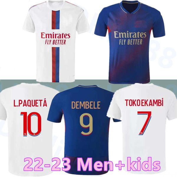 

ol soccer jersey 22 23 maillot 4th 2022 2023 digital fourth football shirt toko ekambi bruno g cherki aouar home kadewer lyon men kids kit, Black;yellow