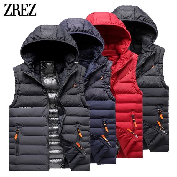 

mens vests autumn outwear casual thick warm windproof sleeveless jacket waistcoat spring outfits sport pockets 220829, Black;white