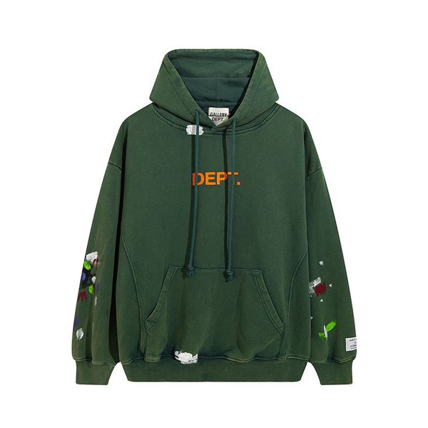 

hoodie gallerydepts hand painted graffiti wash virgil same speckle old, Black