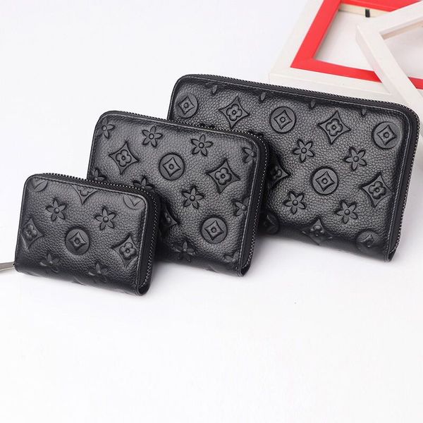 

black empreinte women clutch lady ladies long wallet pu leather single zipper wallets classical corn purse card holderpurse card holder, Red;black