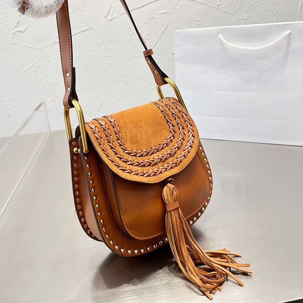 

bags designer bag purse crossbody handbag classic hudson tassels shoulder bag brands women messenger hand bag fashion saddle tote bags flap