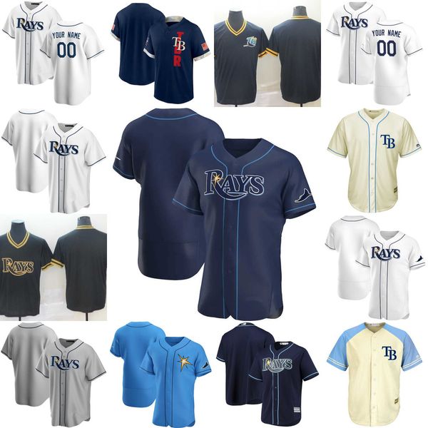 

baseball jerseys custom jersey''tampa''bay''rays''mens women youth 39 kevin kiermaier 4 blake snell, Blue;black