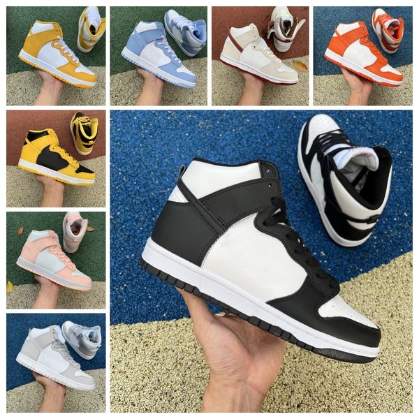 

2022 dunks high casual shoes dunksb mens women panda black white university red sail football grey game royal spartan green syracuse pink pr