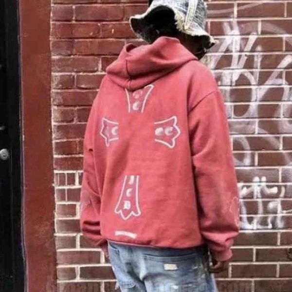 

fleece men's hoodies fleece fashion luxury sweatshirts classic ch zipper women men loose pullover hooded designer horseshoe sanskrit ho, Black