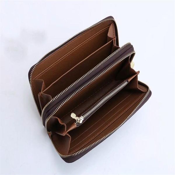 

wallet men's wallet zipper bag male designer wallets purse fashion card holder pocket long men bag with box2770, Red;black