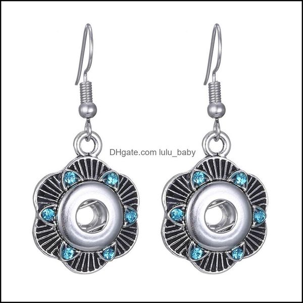 

dangle chandelier noosa 12mm ginger snap earrings jewelry fashion sier crystal button chunks drop women person gift deliver lulubaby dhvr8, Silver