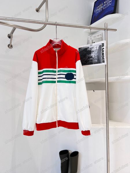 

xinxinbuy designers coats jackets men women stripe print zipper paris lapel neck red blue xs-l, Black;brown