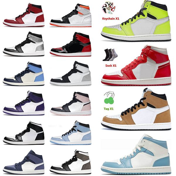 

authentic jumpman 1 1s basketball shoes visionaire newstalgia mid university blue rebellionaire dark mocha twist black white men women sneak