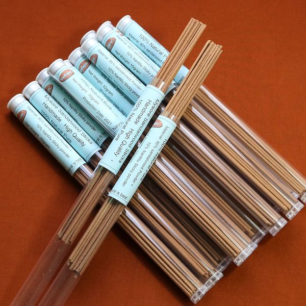 

10g handmade laoshan sandal indian incense sticks 100% pure mysore sandalwood natural stronger and lasting thick milky flavor meditation hom