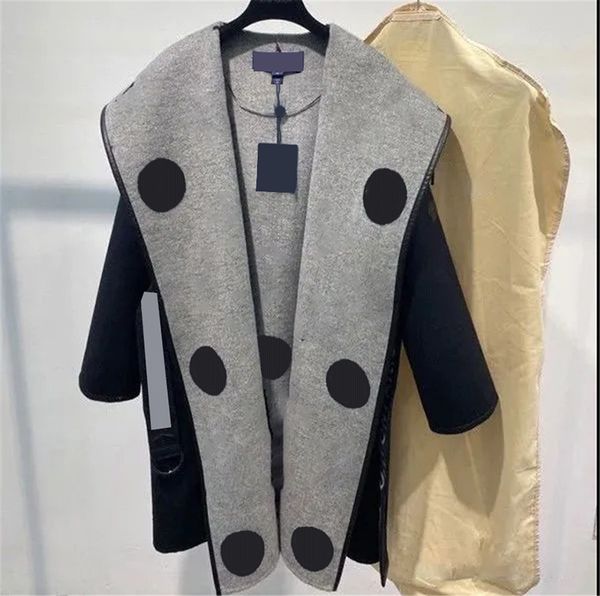 

letters flowers womens coat vintage autumn winter woolen coat jns fashion street style outerwear, Black