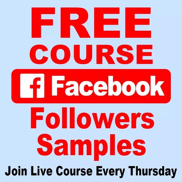 

course- how to grow facebook followers 1-5 days-100% guaranteed success-join our zoom meeting live course every thursday